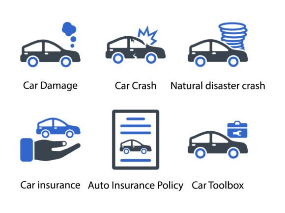 Auto Insurance Icon Set 2: A Design Essential for Modern Creatives and Businesses