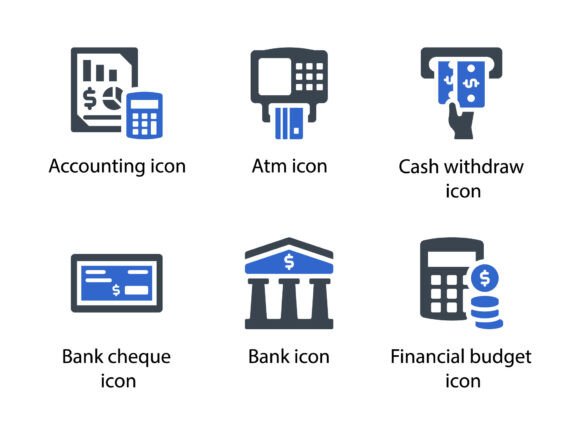 Banking Icon Set 1 – Sleek & Professional Design