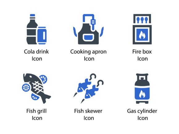 Barbecue Icon Set 3: Bold, Versatile, and Ready for Any Project