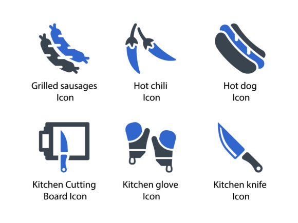 Barbecue Icon Set 4: A Versatile Tool for Designers and Developers