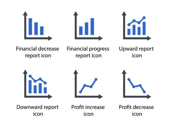 Business Graph Icon Set 1