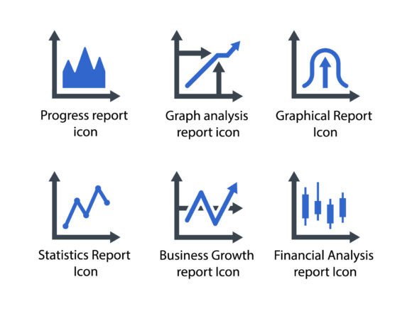 Business Graph Icon Set 4: Essential Design Tools