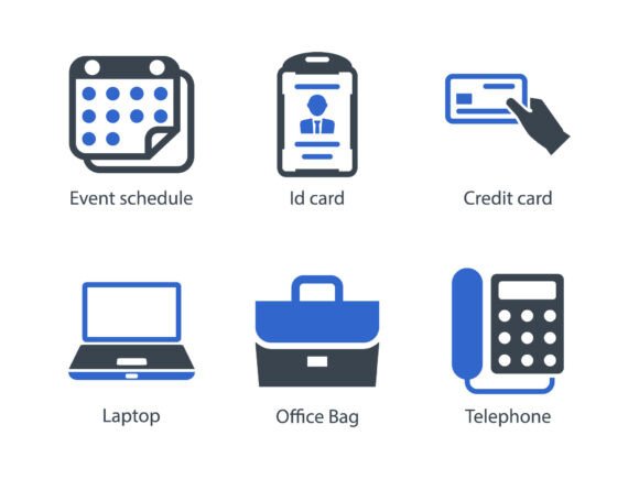 Business Office Icon Set 4: A Versatile Resource for Design Professionals