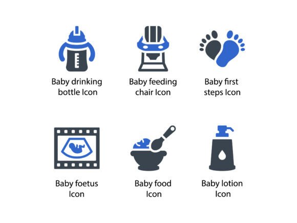 Childhood Baby Icon Set 2: Design with Purpose