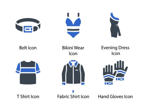 Clothes Fashion Icon Set 1: A Versatile Design Resource