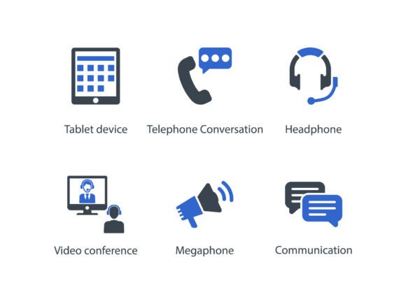 Communication Icon Set 1: A Versatile Resource for Modern Designers