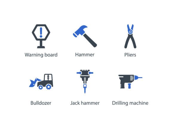 Construction Icon Set 3: A Versatile Resource for Designers and Developers