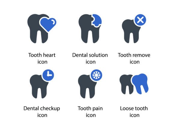 Dental Care Icon Set 6: Essential Design Tools