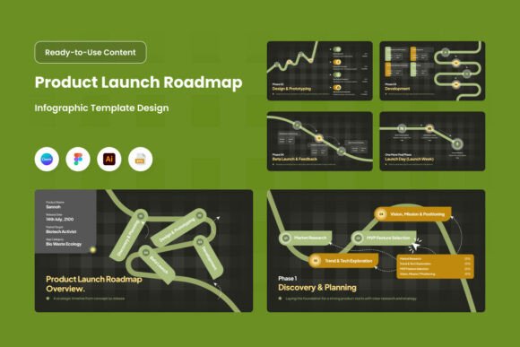 Product Launch Roadmap Infographic V4